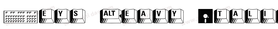 Keys Heavy Italic字体转换